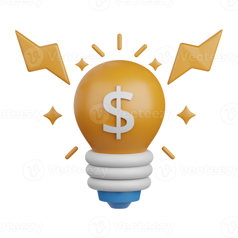 3d rendering money idea isolated useful for banking, currency, finance and global business design png