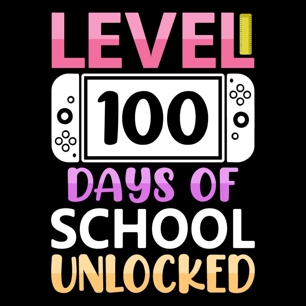100th days of school t shirt, hundred days t shirt design, Coloring t shirt, Kids T shirt design vector