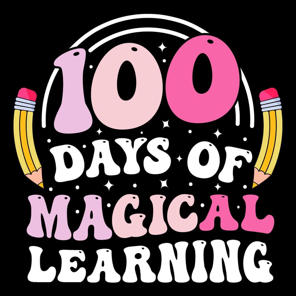 100th days of school t shirt, hundred days t shirt design, Coloring t shirt, Kids T shirt design vector