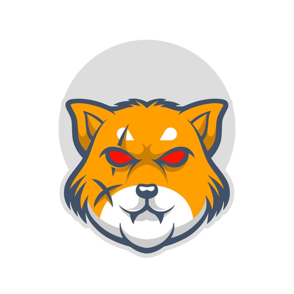 Red panda samurai vector