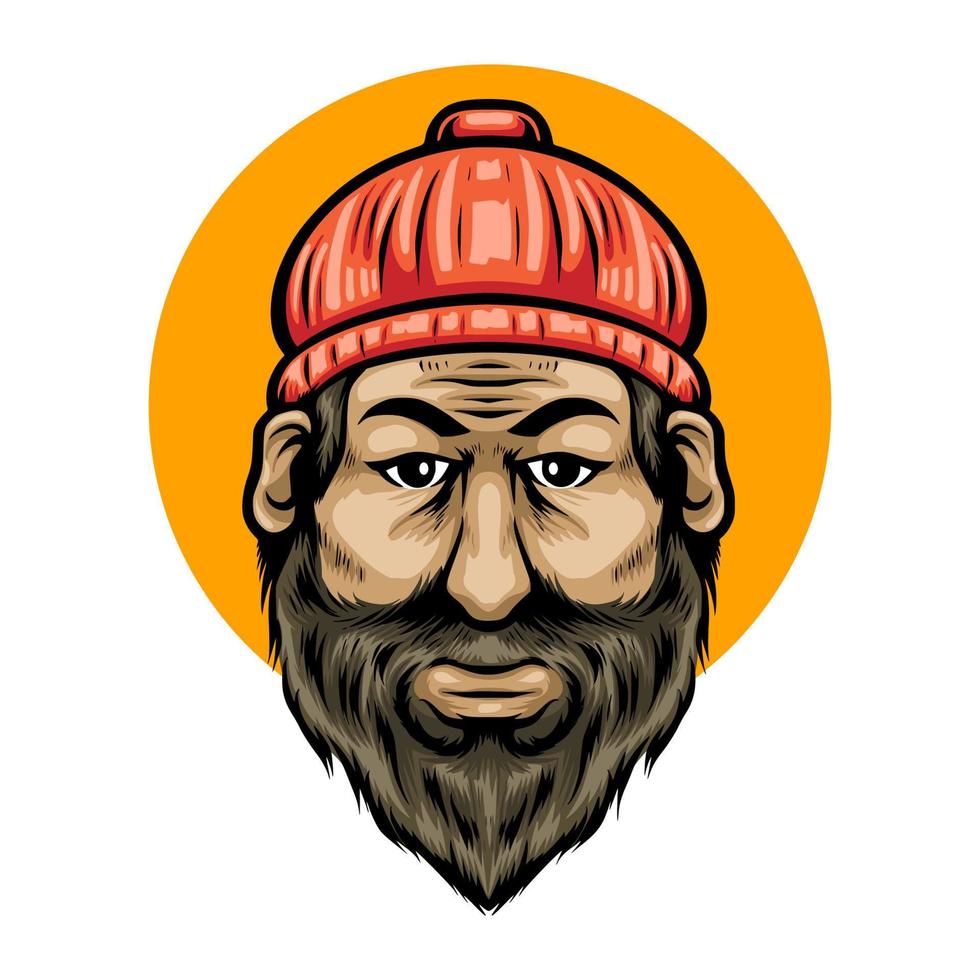 Lumberjack old mascot vector