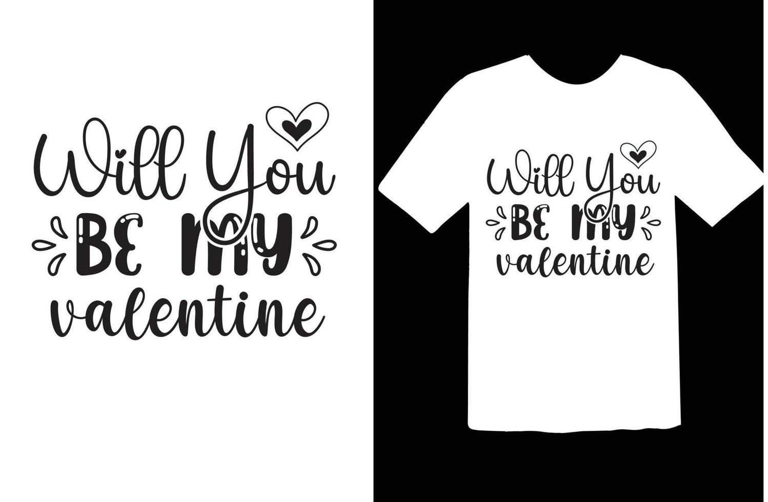 Valentine svg t shirt design vector