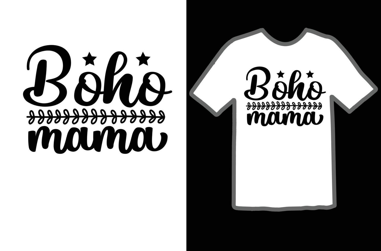 boho mamá svg t camisa diseño vector