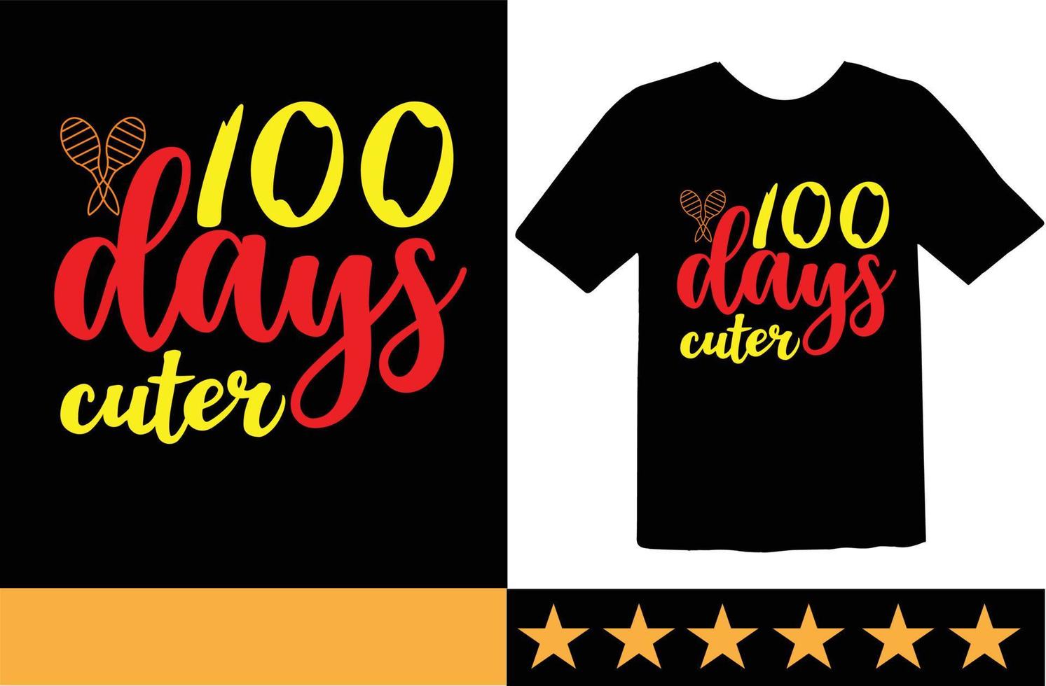 100 Day of school svg t shirt design vector