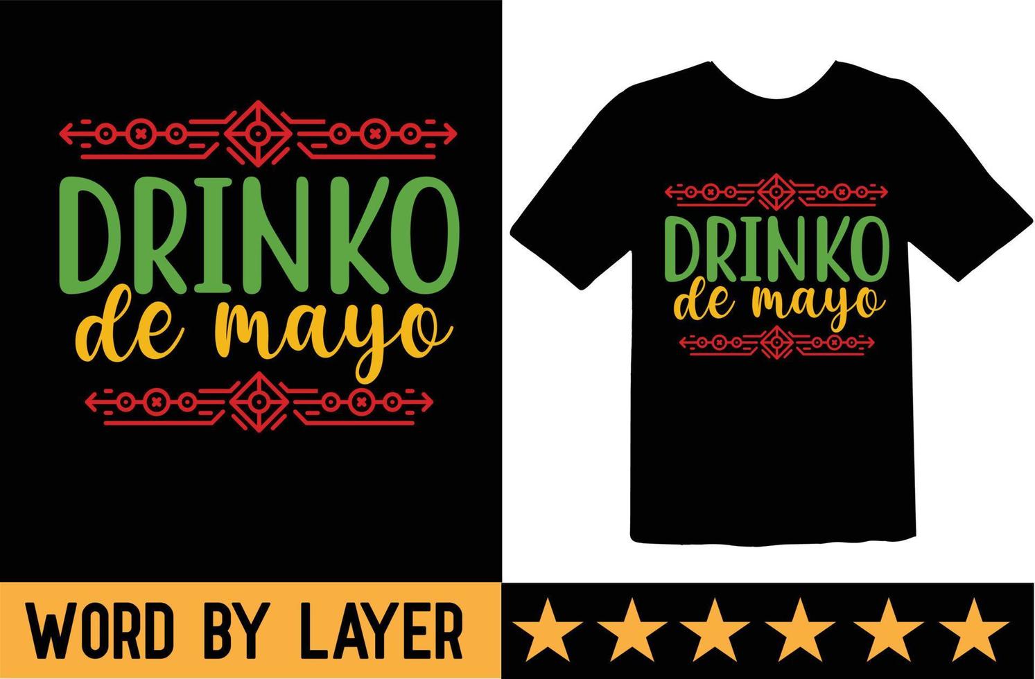 Drinko de mayo svg t shirt design vector