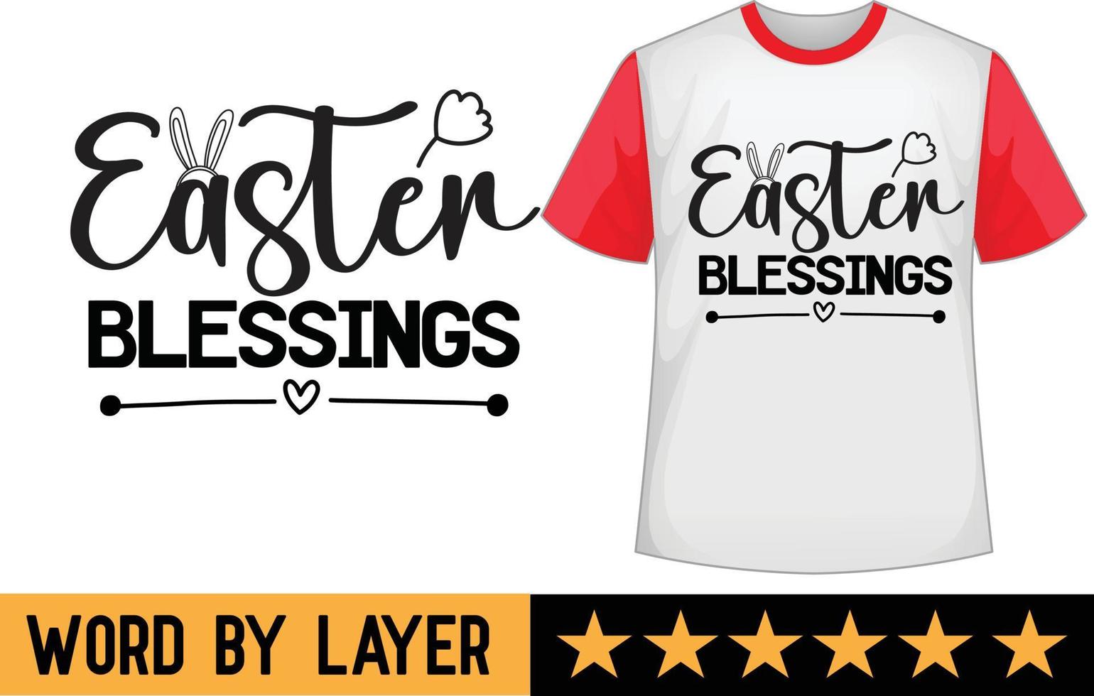 Easter Blessings svg t shirt design vector