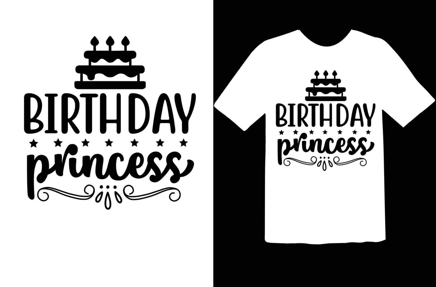 Birthday svg t shirt design vector