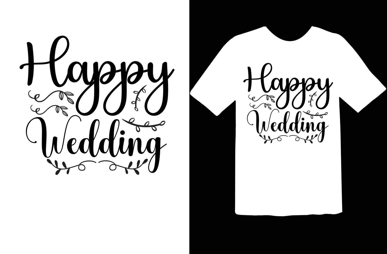 Wedding svg t shirt design vector