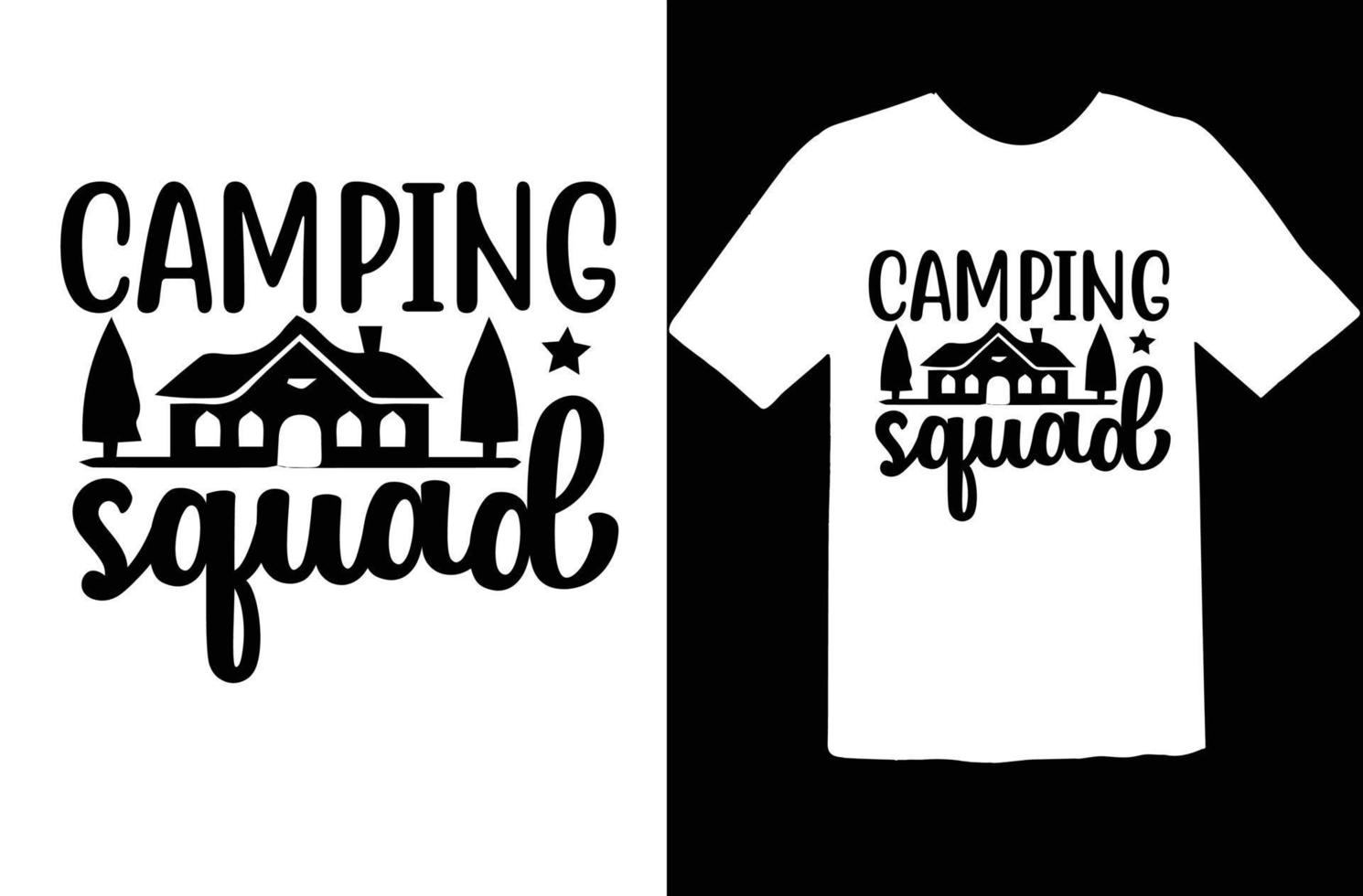 cámping svg t camisa diseño vector