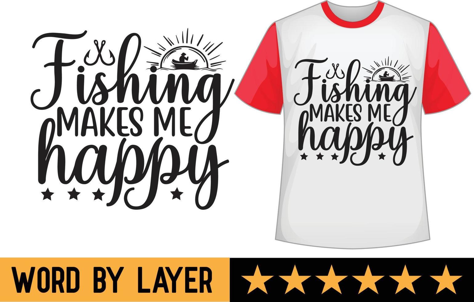 Fishing svg t shirt design vector