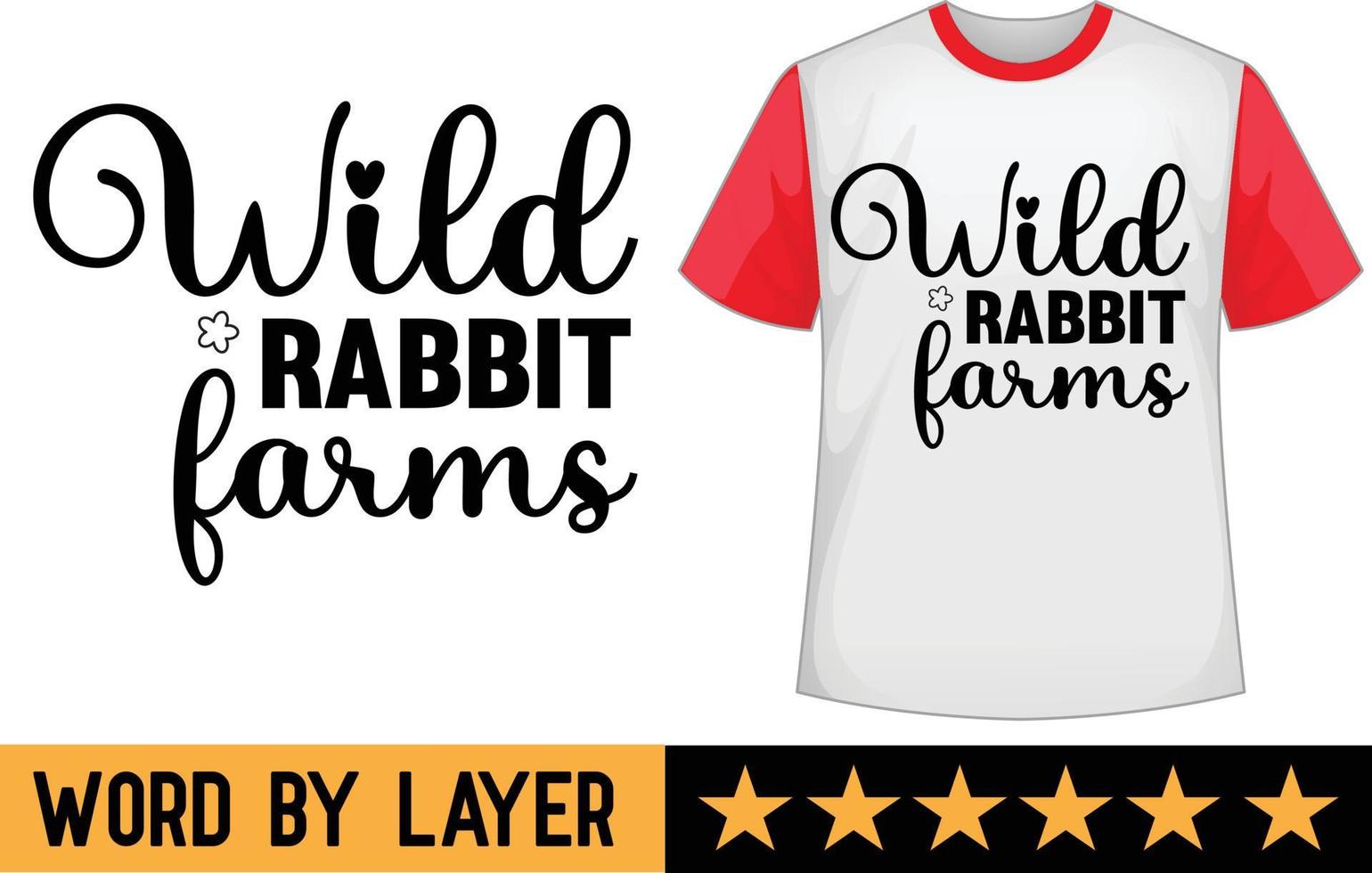 Wild Rabbit Farms svg design vector