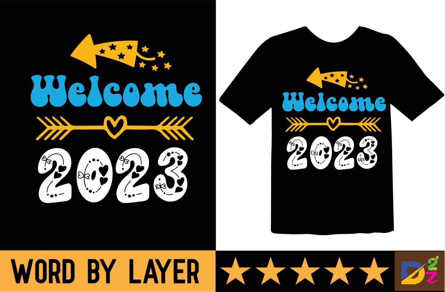 Happy new year svg t shirt design vector