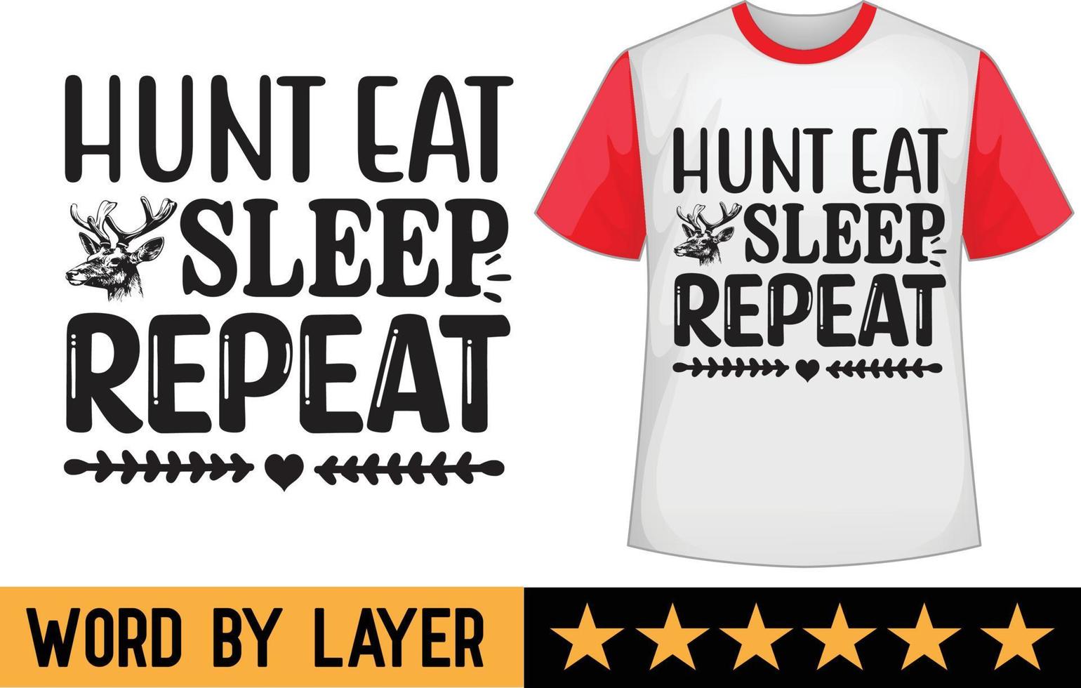 Hunting svg t shirt design vector