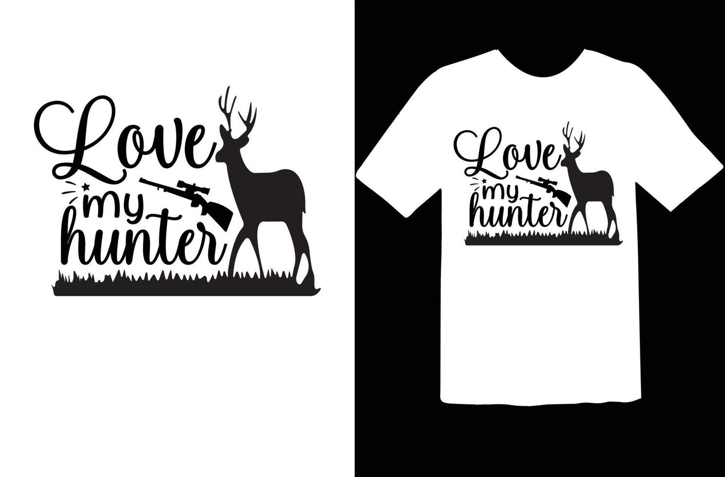 Hunting svg t shirt design vector