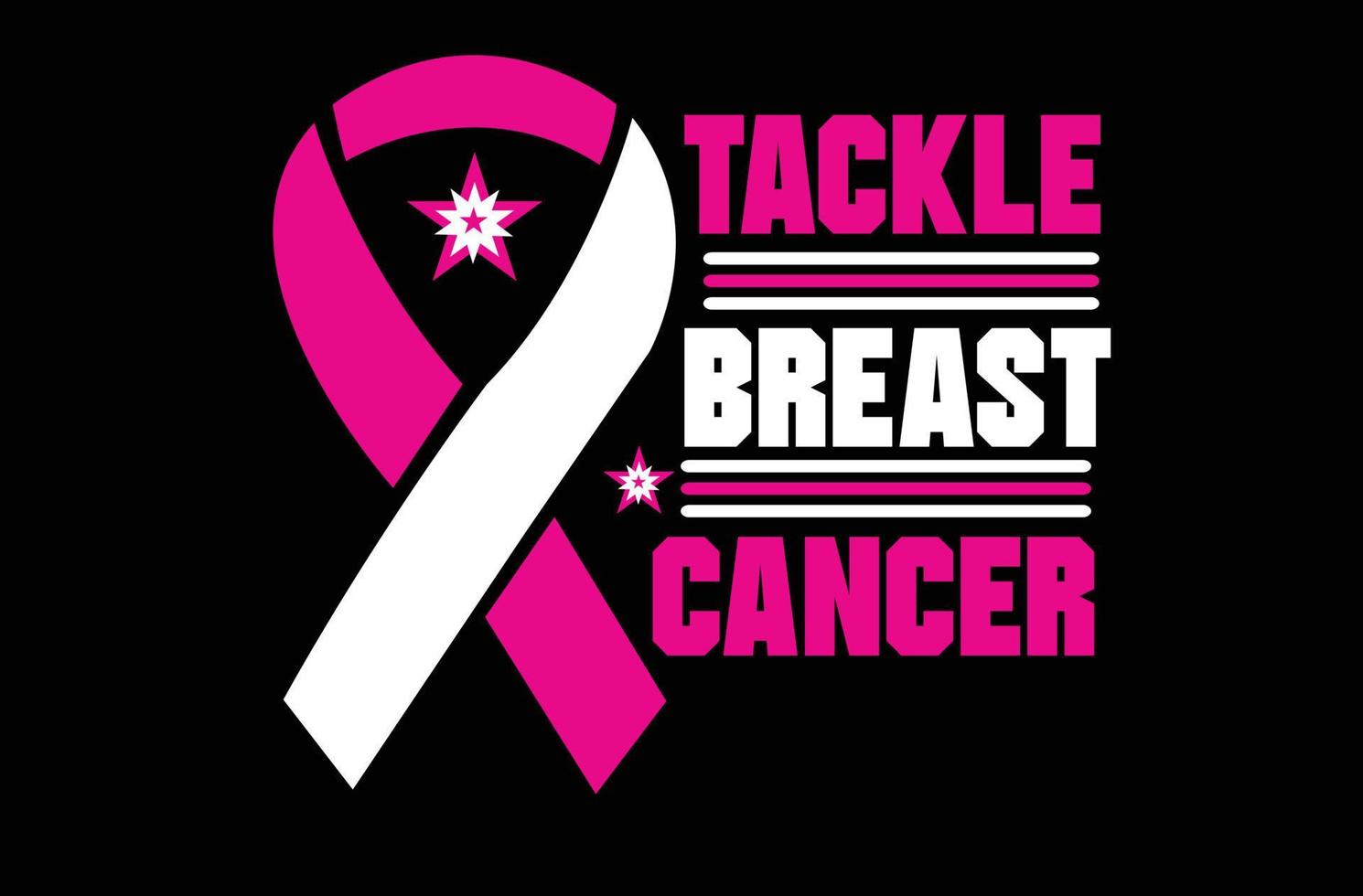 Tackle Breast Cancer svg t shirt design 20982031 Vector Art at Vecteezy
