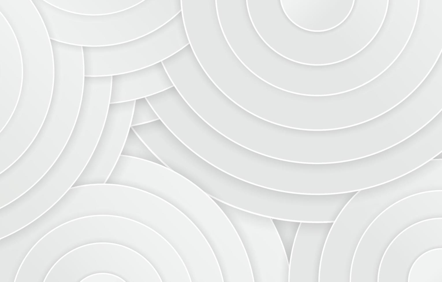 3D White Circular Background vector