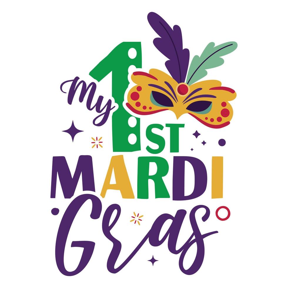 My 1st Mardi Gras vector