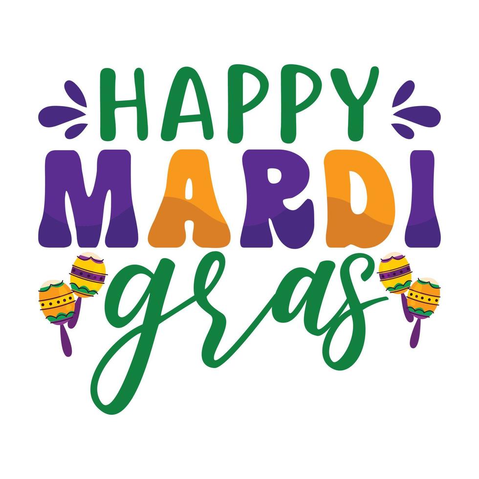 Happy Mardi gras vector