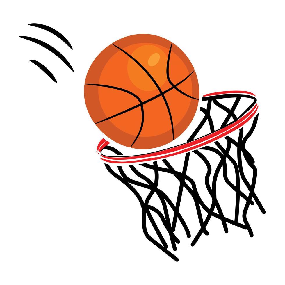 March Madness Basketball game vector