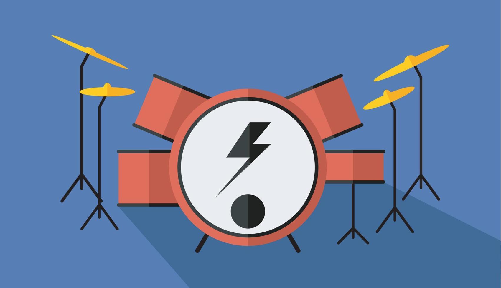cool simple musical instrument vector