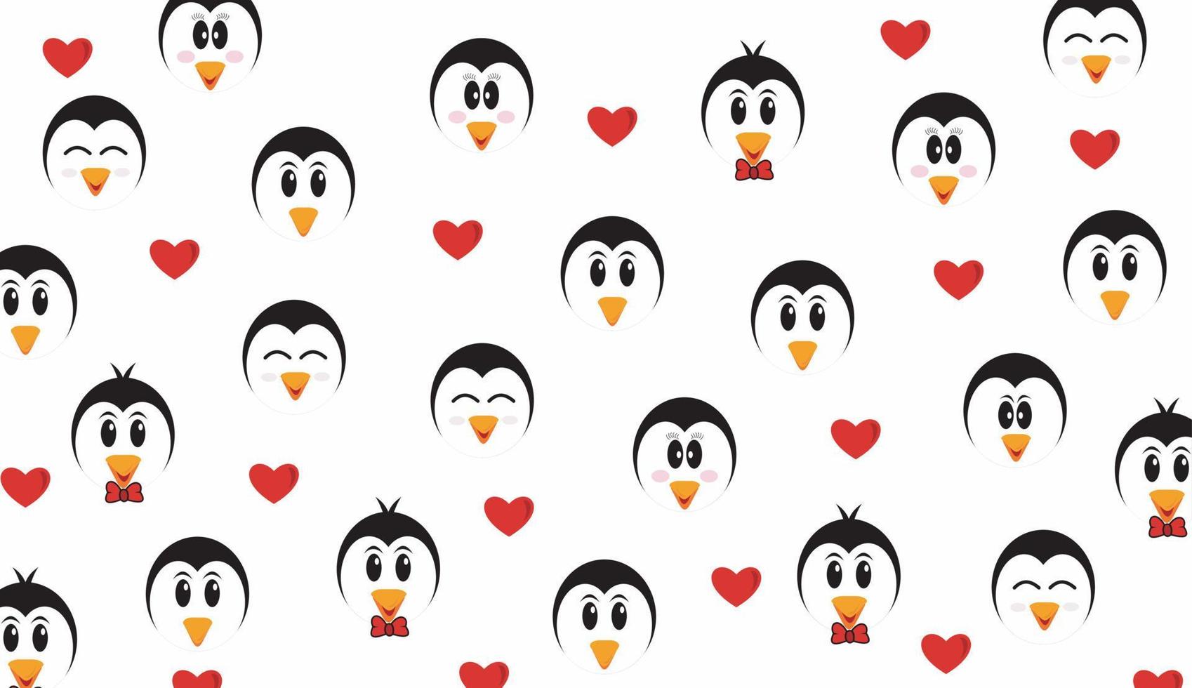 cute penguin backgrounds vector