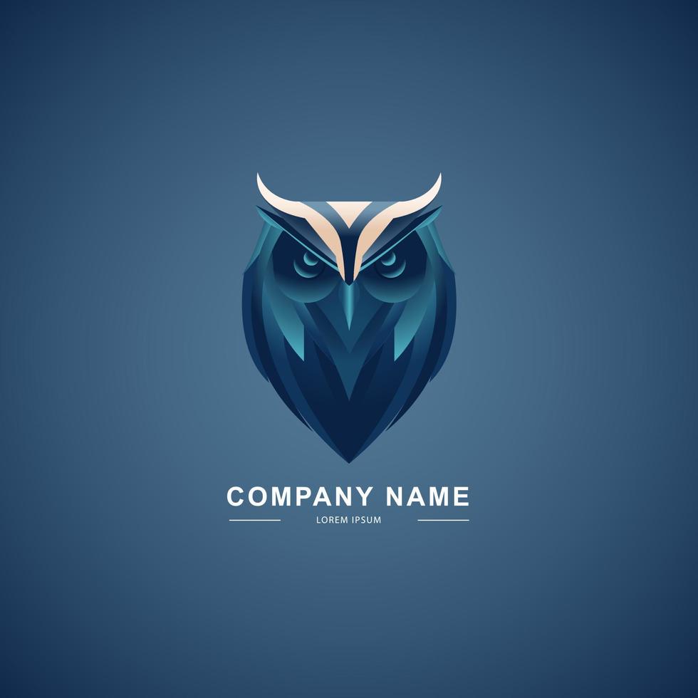 Owl logo template. Corporate identity design. Business corporate vector icon