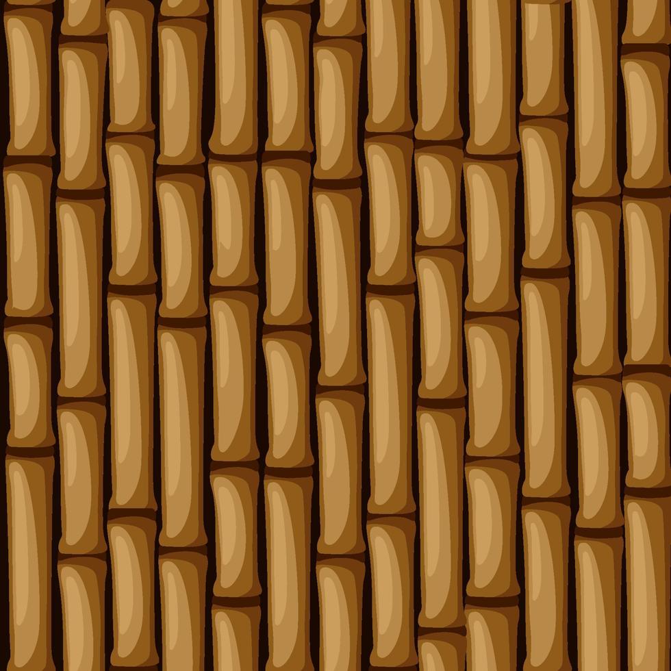 Seamless brown bamboo texture. Bamboo vector seamless pattern