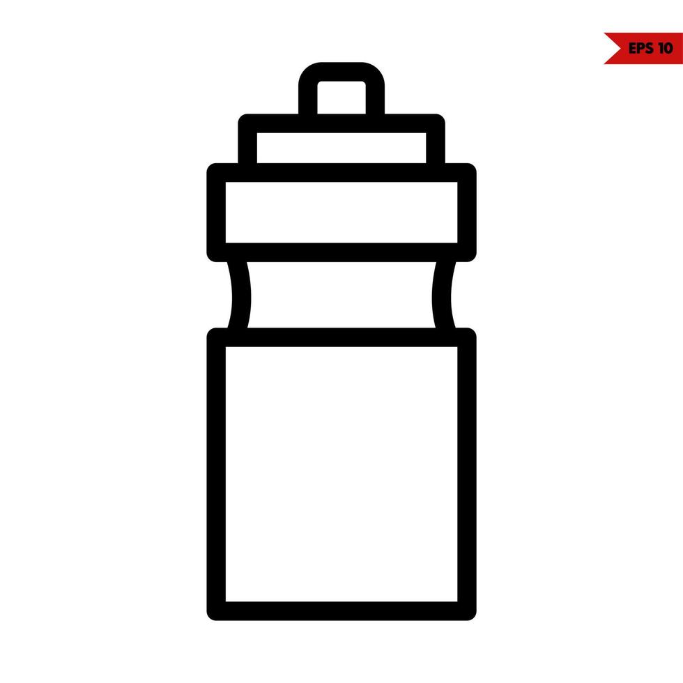 bottle drug line icon vector