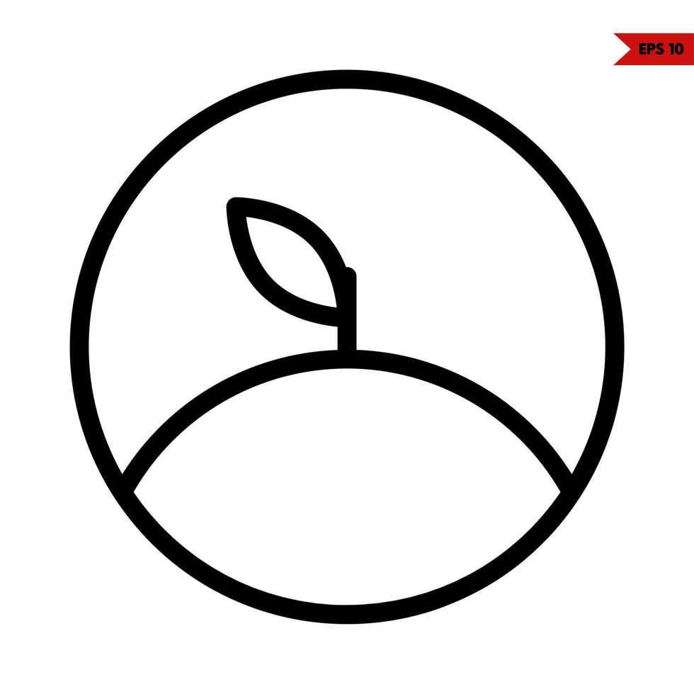 orange in button  line icon vector