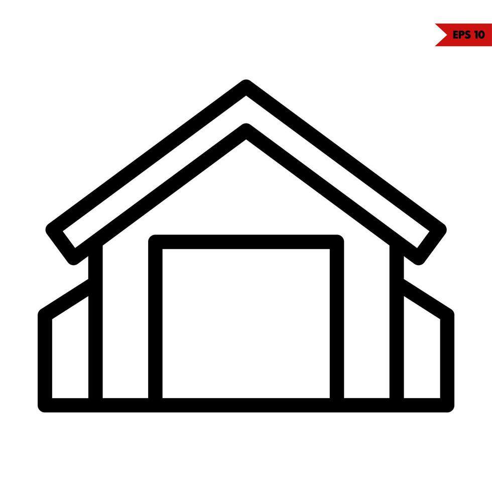 home line icon vector