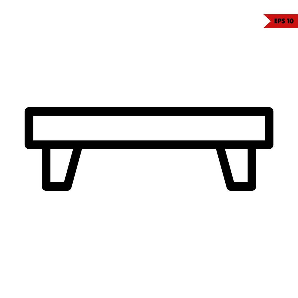 table line icon vector