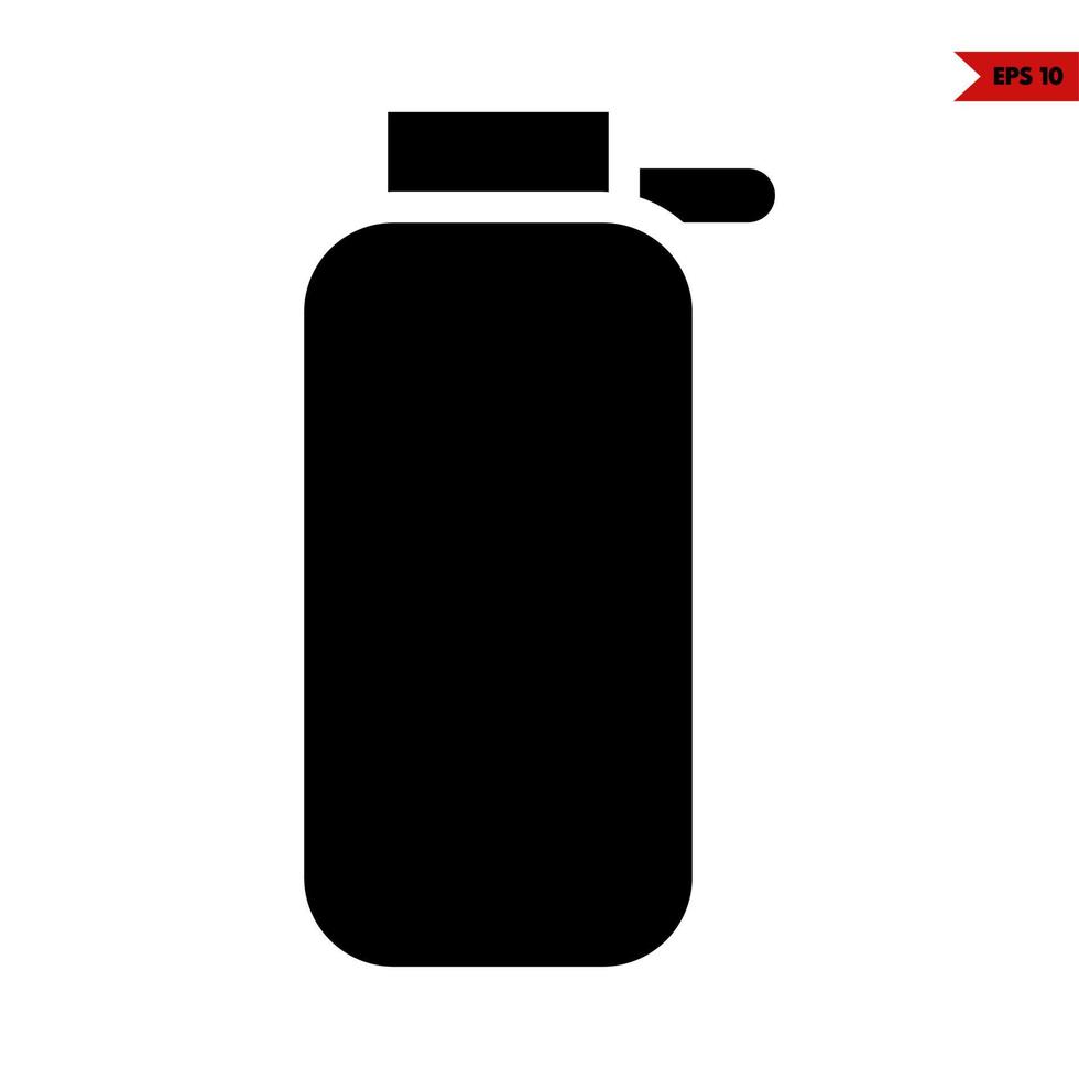 bottle drug glyph icon vector
