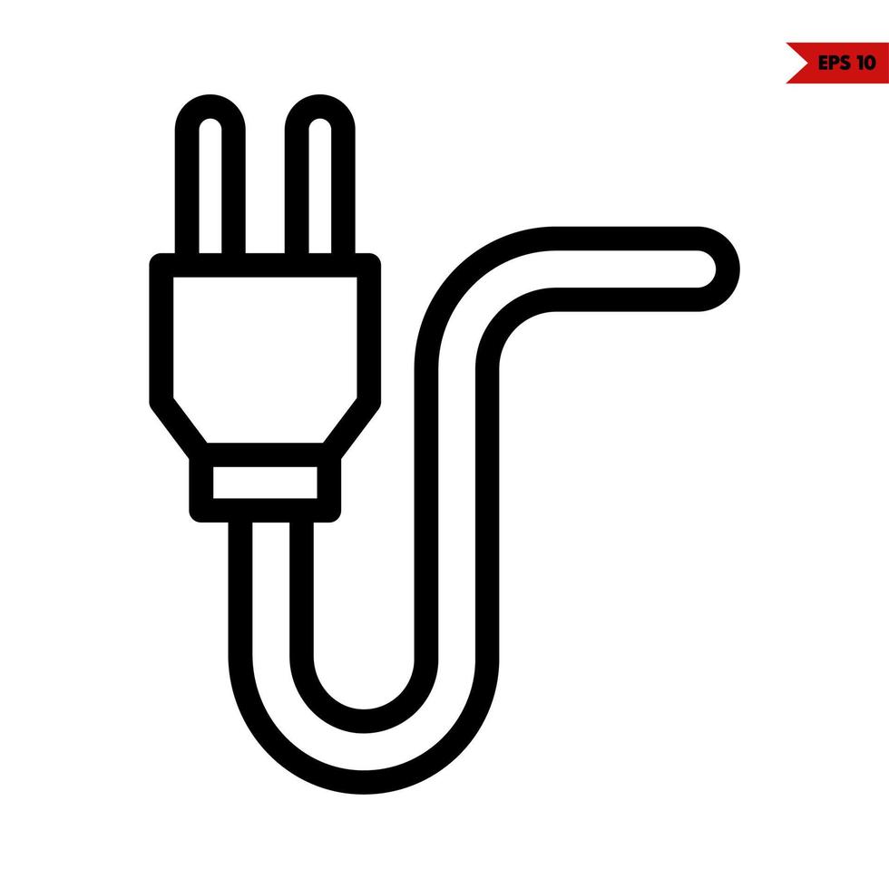 adapter line icon vector