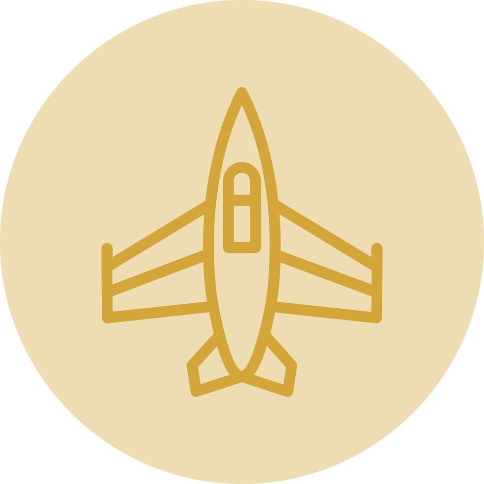 diseño de icono de vector de avión de combate