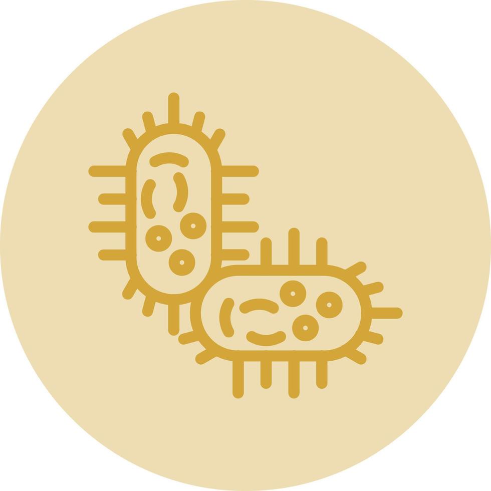 diseño de icono de vector de bacteria