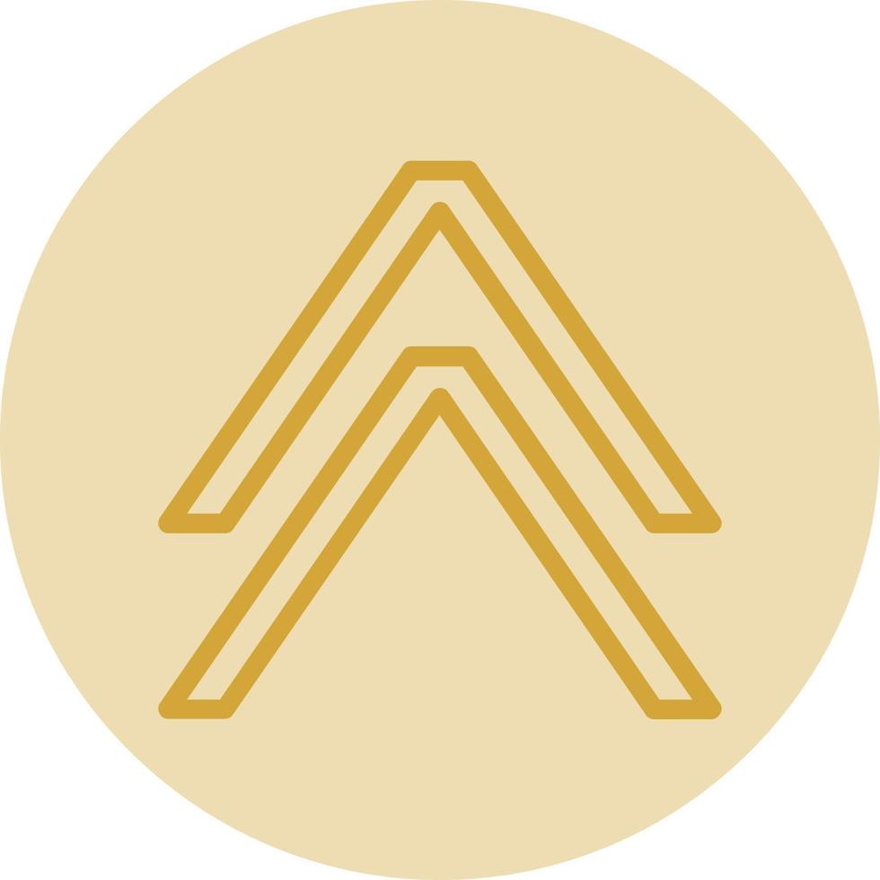 Angle Double Up Vector Icon Design