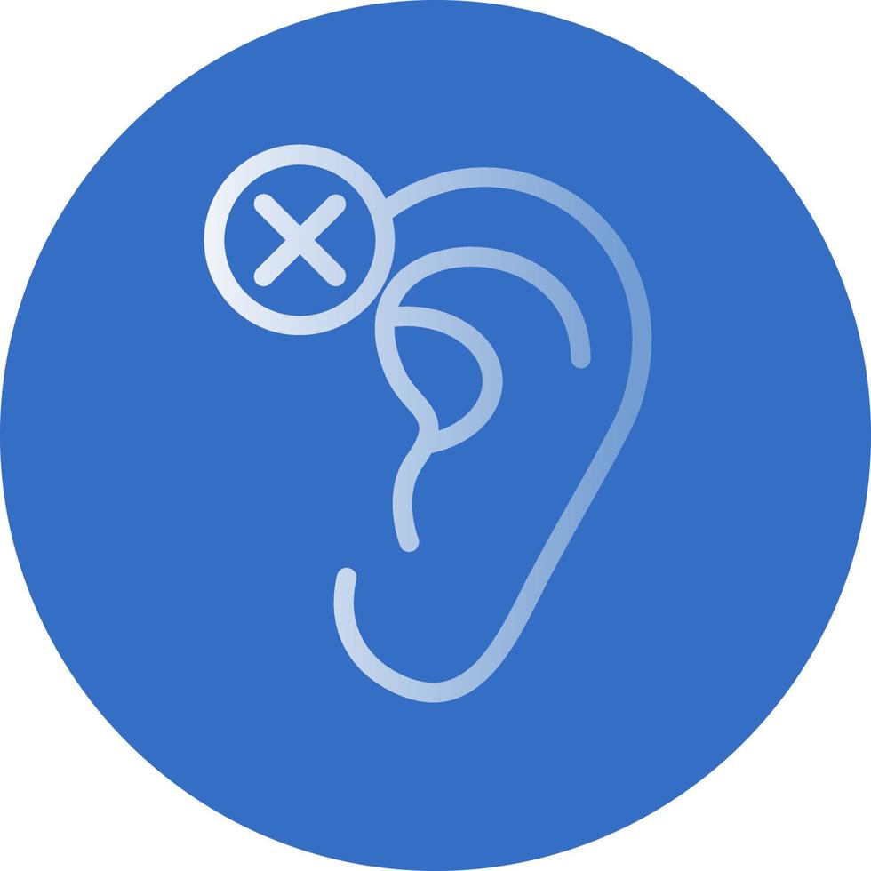 diseño de icono de vector sordo