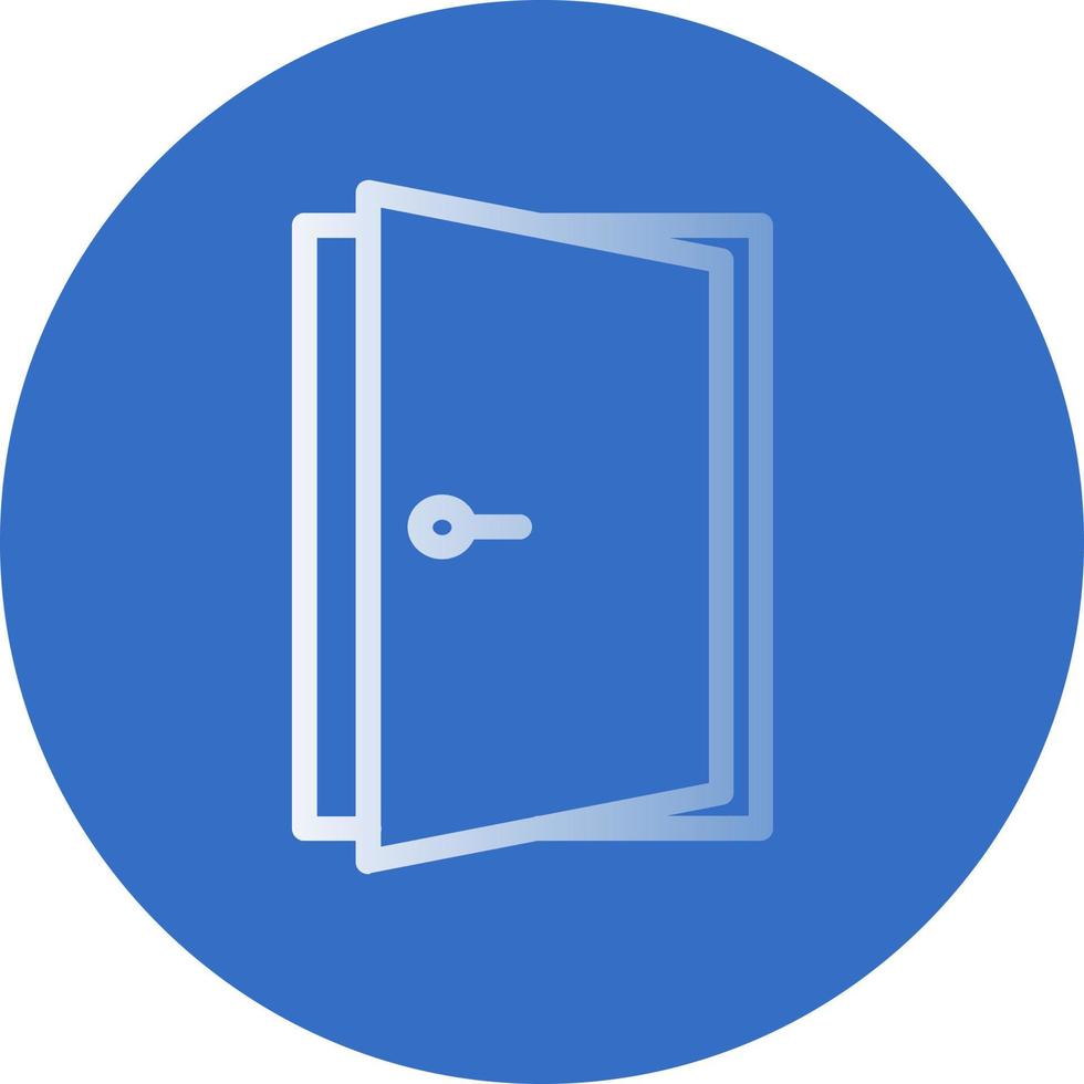 Door Open Vector Icon Design