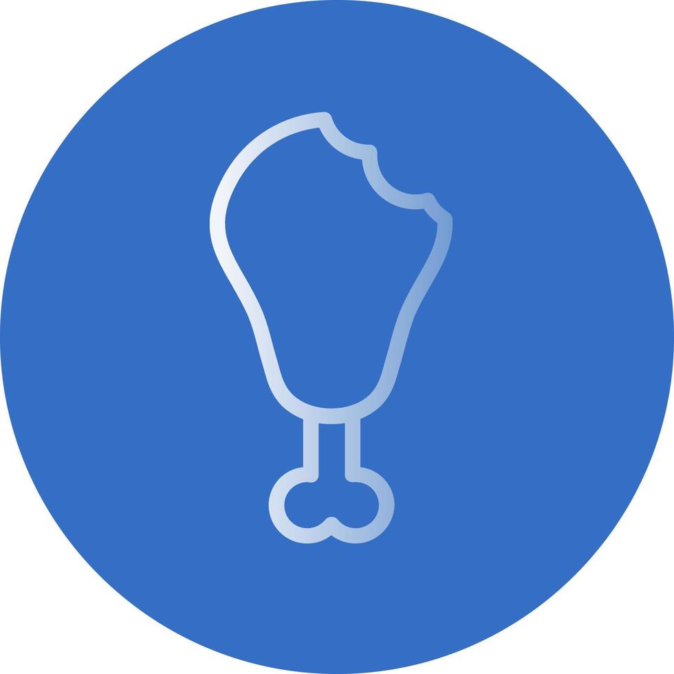 Drumstick Bite Vector Icon Design