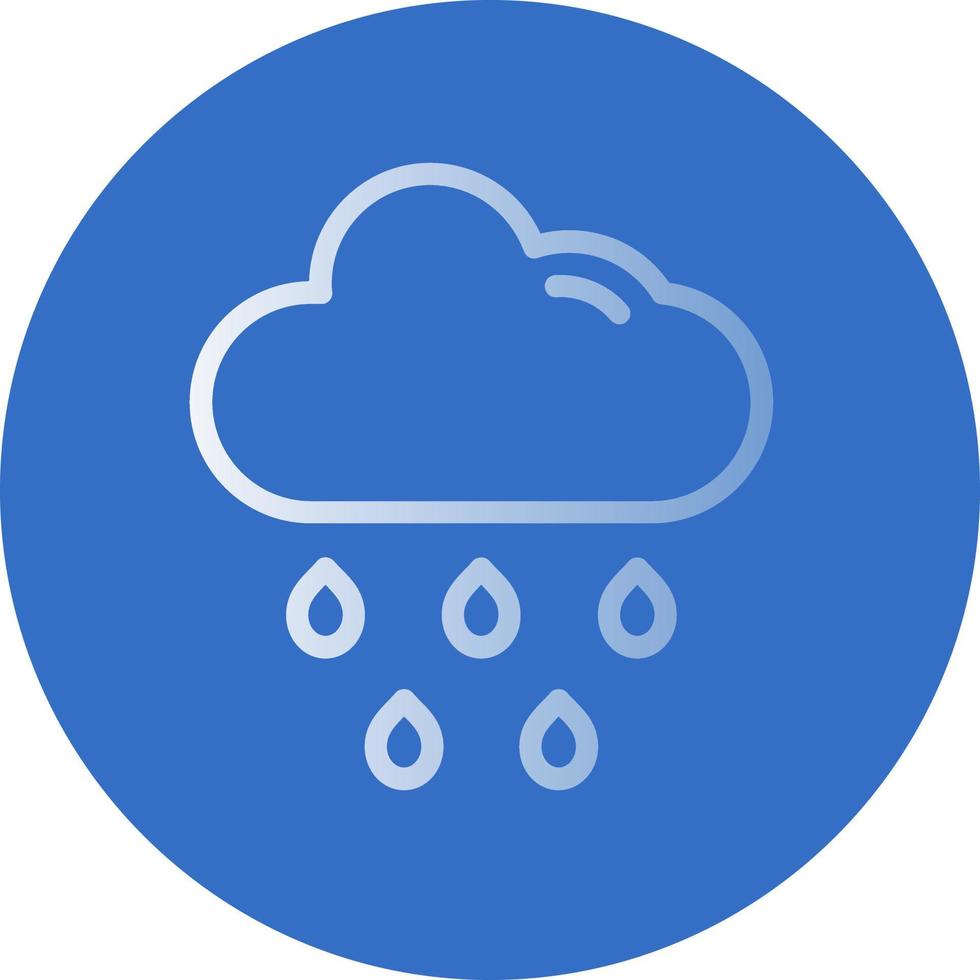 Cloud Rain Vector Icon Design