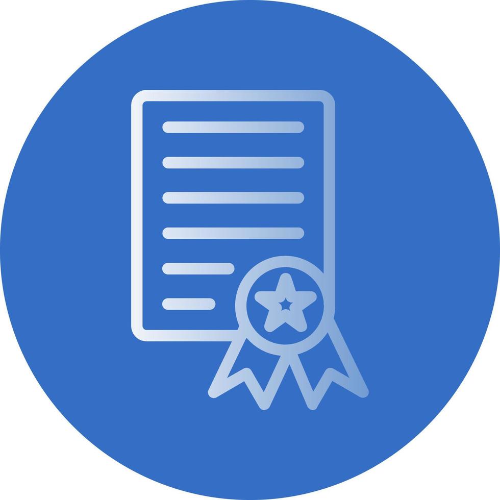 Certificate Vector Icon Design