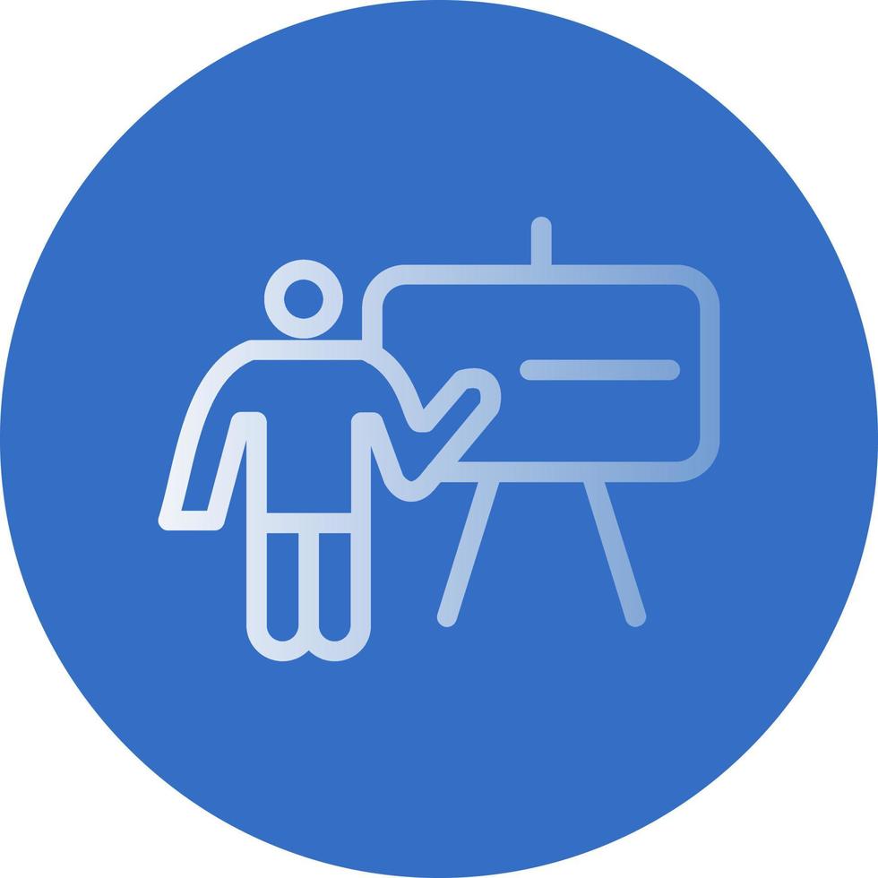 Chalkboard Teacher Vector Icon Design