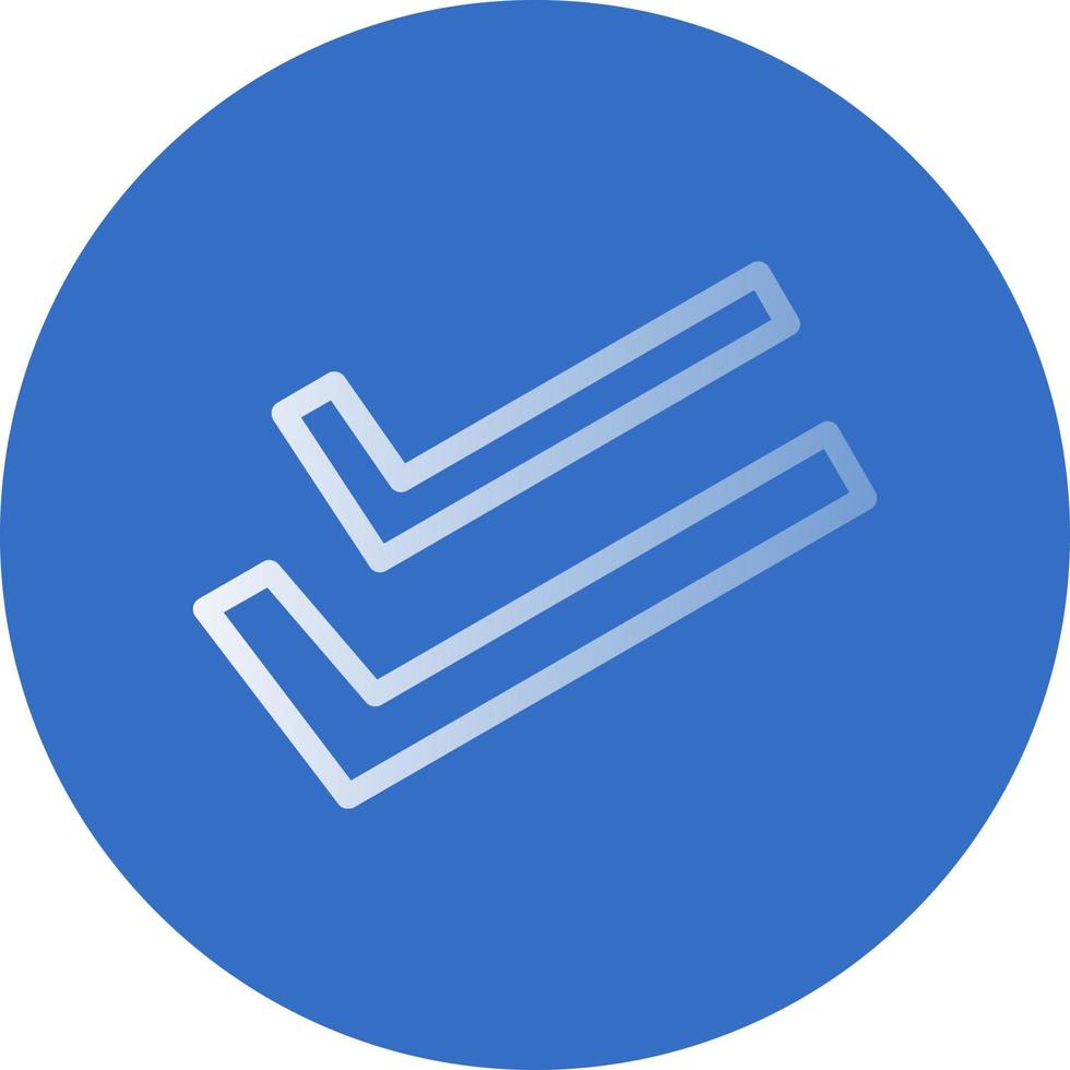 Check Double Vector Icon Design