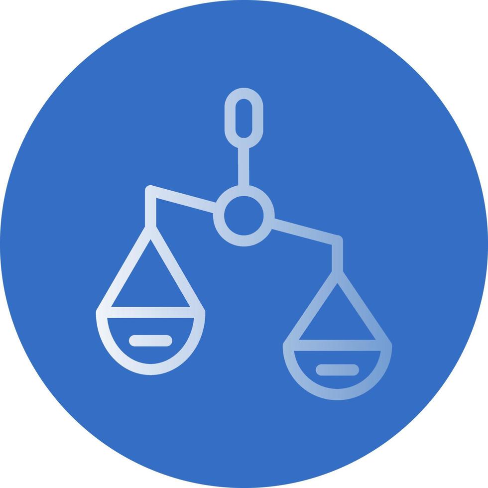 diseño de icono de vector derecho de escala de equilibrio