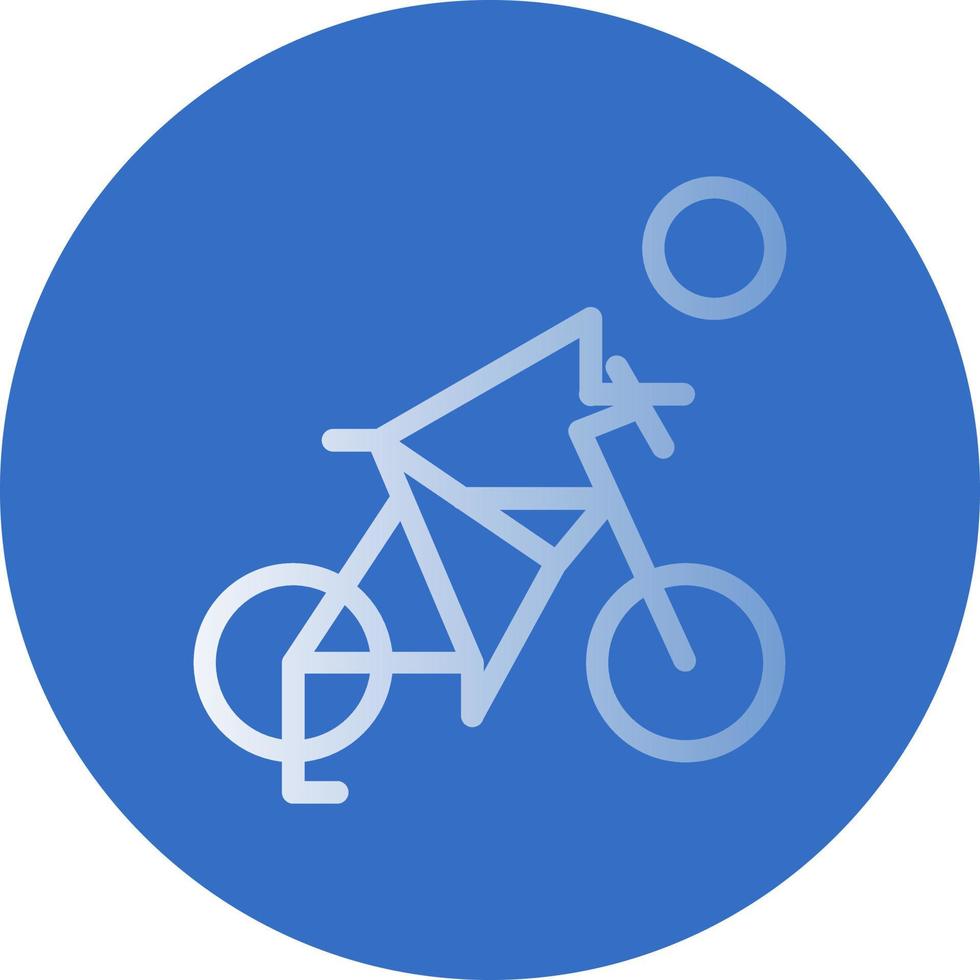 Biking Vector Icon Design