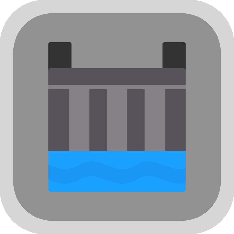 Hydro Power Plant Vector Icon Design