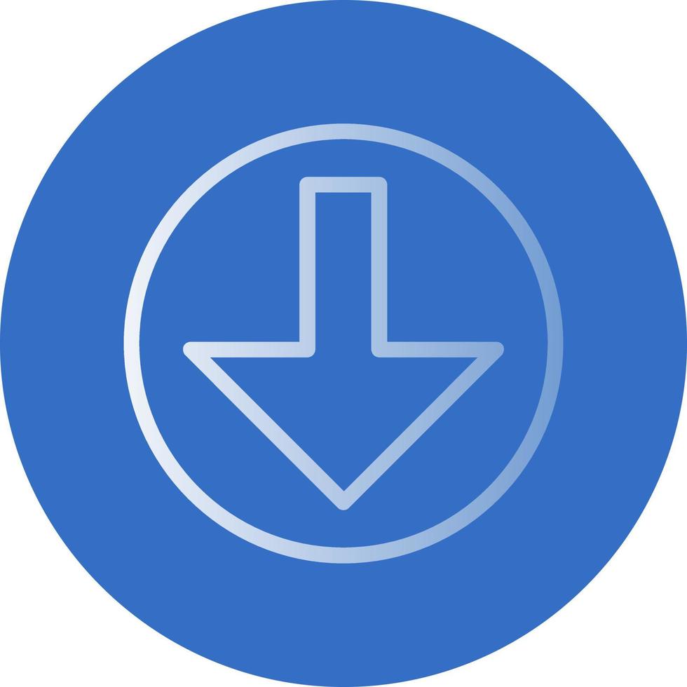 Arrow Alt Circle Down Vector Icon Design