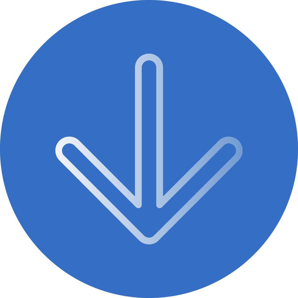 Arrow Down Vector Icon Design