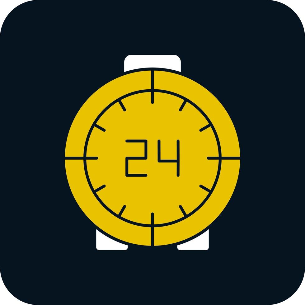 24 Hours Vector Icon Design