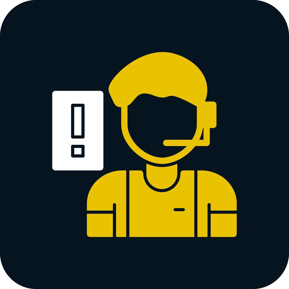 Referee Vector Icon Design